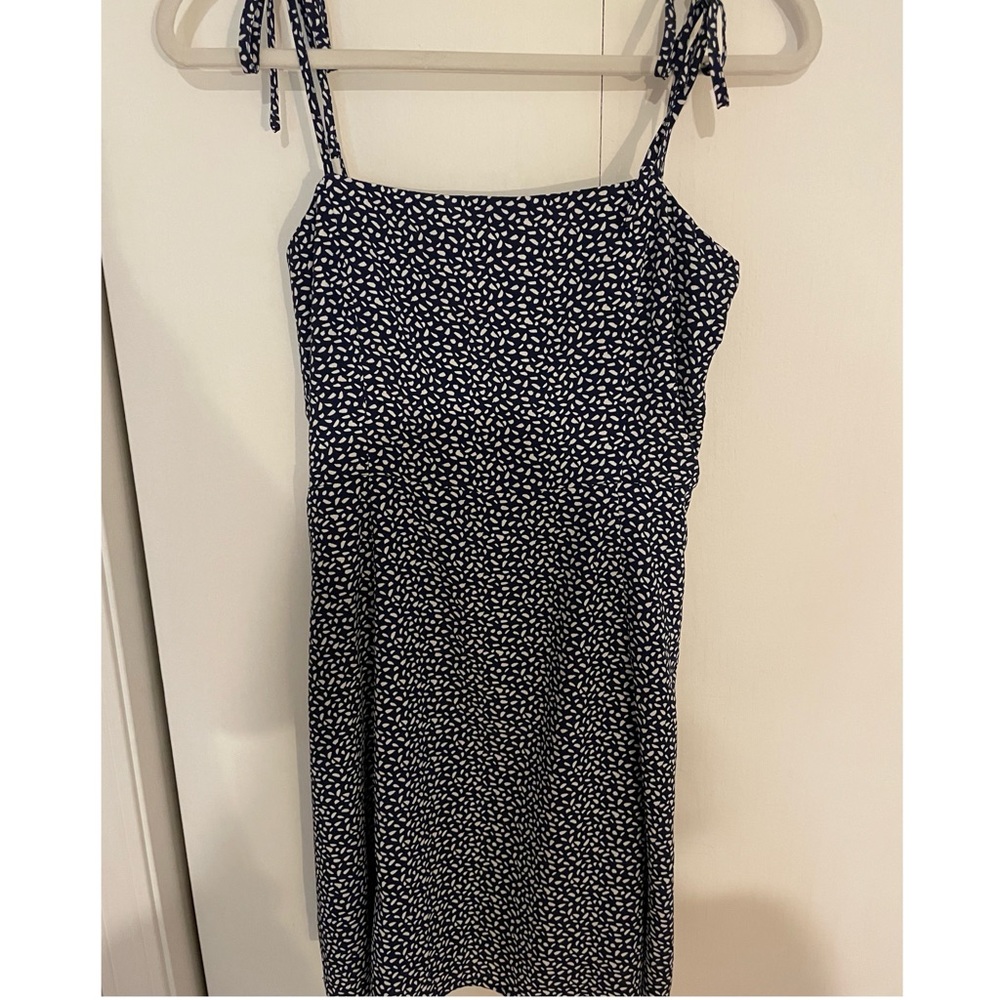 Navy blue & white altar’d state mini dress